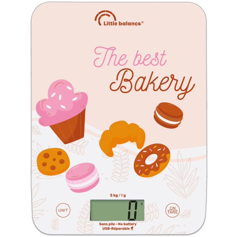Little balance personenweegschaal C-Slim La Beauce, USB-C aansluiting, oplaadbaar, 5 kg